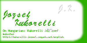 jozsef kukorelli business card